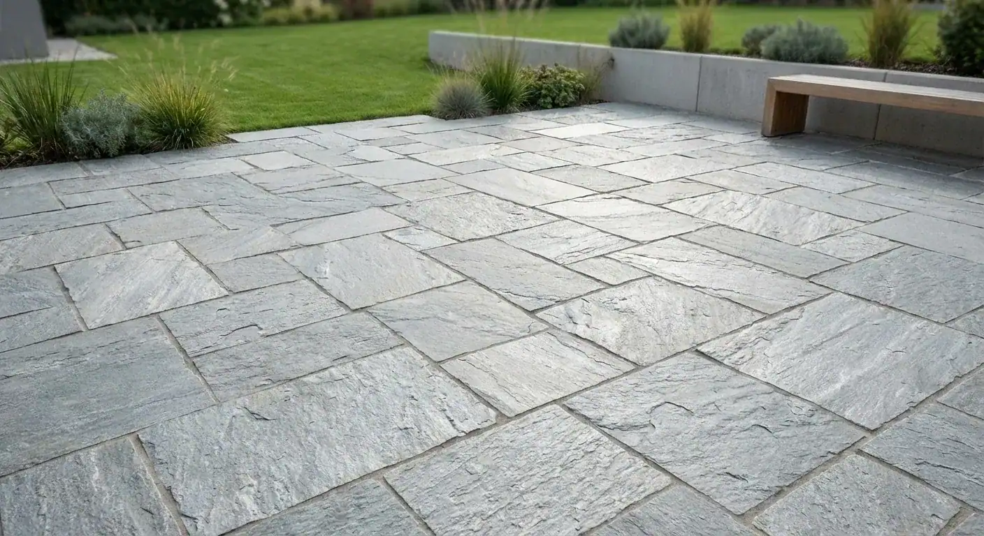 Legge skifer på uteplassen: En guide til naturstein i hagen - Featured Image