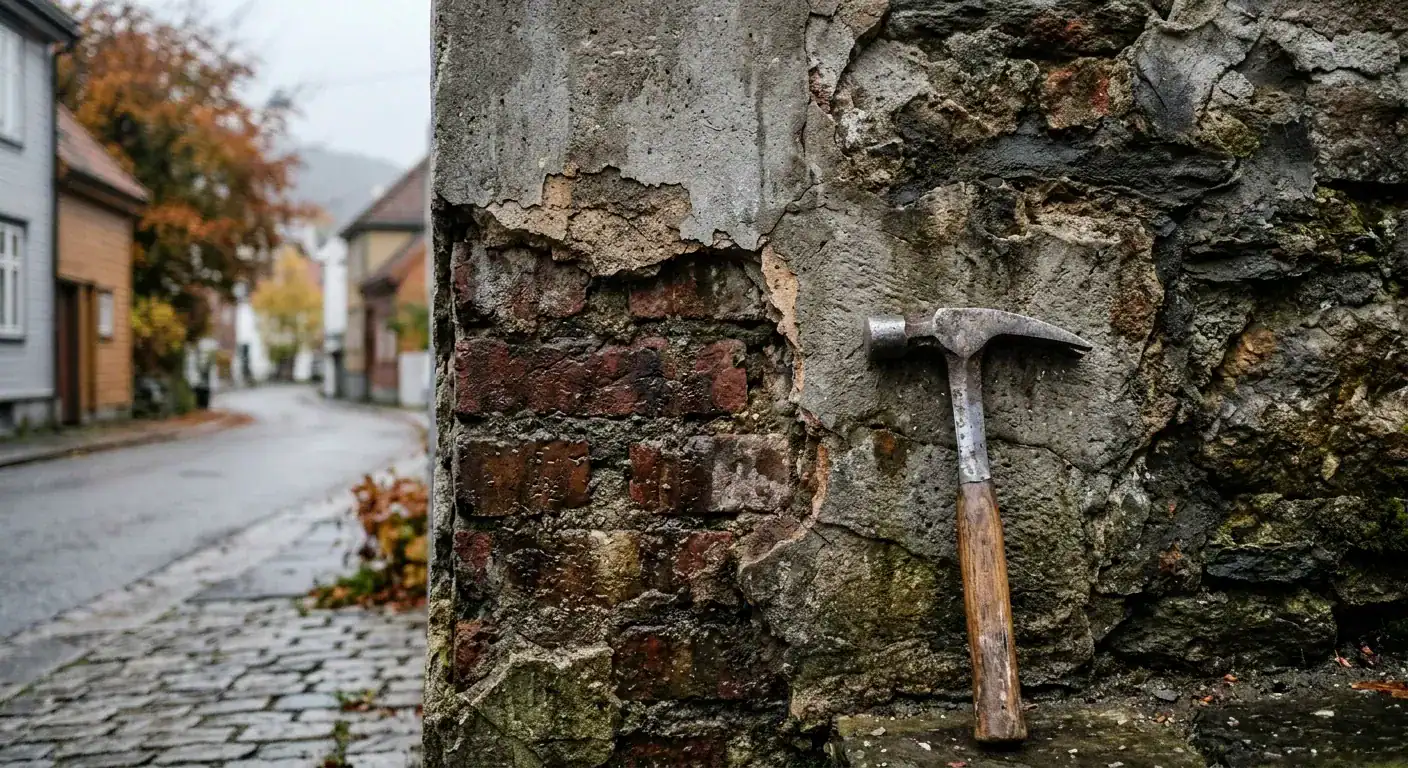 Frostsprengning i mur: Slik oppdager og reparerer du usynlige fuktskader - Featured Image